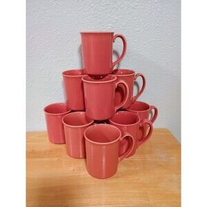Vintage 1970's Corelle Corning Coffee Tea Mugs Coral Made In USA - Sold Separate